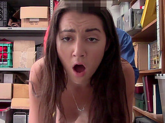 Lily & Tommy: Brunette beauty seduces in the office