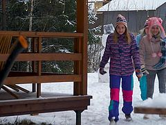 Naughty Russians get wild in the pool