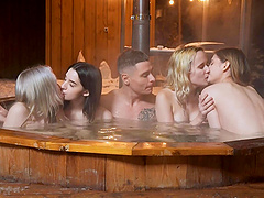 Naughty Russians get wild in the pool