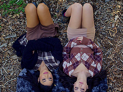 Jane and Avery suck Troy's massive dick in a wild threesome