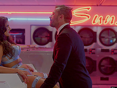 Big-titted Penny and hot stud Manuel heat up the sheets in a wild night of passion