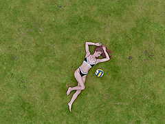 Emelie and Christian: Natural T&A in bikinis