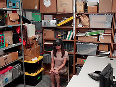 Asian beauty Aurora rides Wrex wild in the office