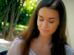 Brunette babe Tali Dova gets her cravings satisfied by Ryan Driller in an intense outdoor session