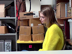 Big-boobed beauty Nadya gets pounded in the office by stud Chad