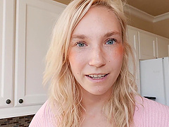 Teen Claire and hunky Stoney explore every position in a raw POV experience