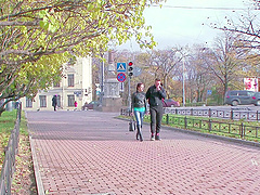 Russian Leksy Fox seduces her teen lover in a steamy session of oral pleasures and hot positions