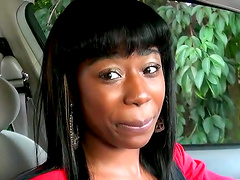 Big Tits Ebony Slut Likes It Big And White