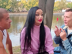 Daphne's sultry seduction leads to a wild MMF threesome with Matt and Charlie