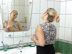 Chubby MILF indulges in a steamy solo session with her favorite toy