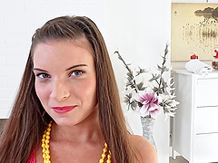 Czech Anita's wild 69 session: Brunette beauty pleases with perfect BJ and sizzling positions