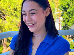 Teen Alex Jett gets pounded in POV Doggy by hottie Dolly