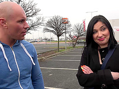 Brunette Nika's juicy cast in a scandalous blowjob session