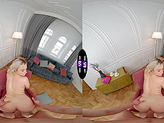 Natural tits Molly gets her cute pussy pounded in various positions