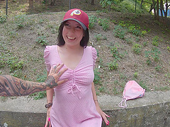 Brunette babe Bella Angel sucks and rides Porno Dan in a steamy reality romp
