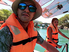 Asian amateur couple go wild in POV reality doggy style, fully clothed passion ignites Thai heat