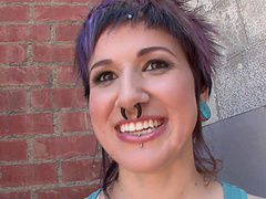 Pierced punk princess gets raw by James & Severin in every kinky style