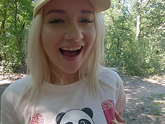 Naughty Matt and sassy Marilyn indulge in a wild outdoor romp