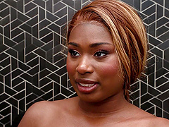 Ebony goddess Tessa pleases Charles in a steamy shower