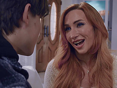 Redheaded MILF Sophia Locke and horny stud Tyler Cruise indulge in a wild session of banging