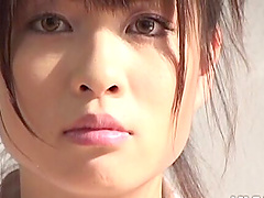 Japanese Hyori flaunts her massive naturals in POV closeup