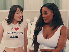 Ebony vixens Lana & August indulge in a steamy 69 session