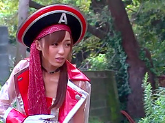 Horny asian babe likes to swallow loads of jizz.