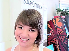 Reality Kings presents Amy Anderson in the laundry.