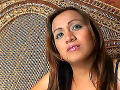 Passionate shemale enduring a big cock against her anal in a close up shoot