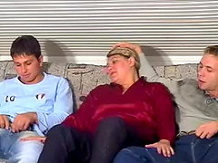 Mature Amateur Bitch Gets Face Fucked And Pussy Pounded In MMF Threesome