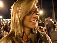 Check out tits and ass flashing in the public parking lot