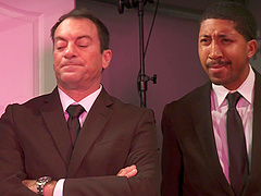 Alien babes suck hard dick in naughty Men in Black parody porn