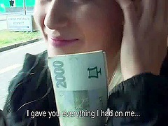 Affectionate blonde with money getting hammered hardcore in a reality porn