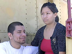 Asian chick gets cumshot after being ridden like a whore