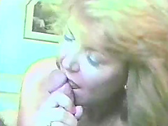 Naughty mature amateur lady delivering a superb blowjob in a POV shoot