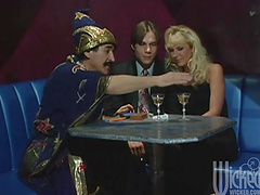 Pink double headed dildo is all it takes to get them both to cum