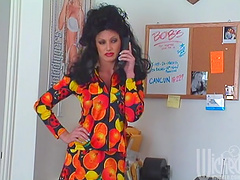 Salacious blonde babes getting their pussies licked then bonked in  a steamy ffm threesome