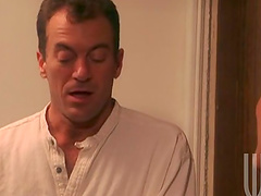 Sexy and lovely porn hottie Rebecca Love treats cock a hot and nasty blowjob