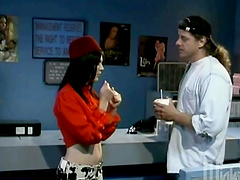 Her small tits are ready his load and ready to get fucked