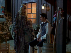 Tattooed blonde gets cumshot after being shoved doggystyle in an outdoors scene