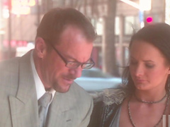 Lovely porn sweetheart Charisma Cappelli gives huge cock a hot blowjob