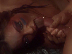 Naughty hot ass sluttie Kirsten Pric plays with huge dicks in hot blowjob scene