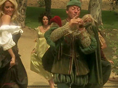 Porn parody featuring amazing orgy with sizzling hot babes