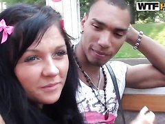 Interracial Fun On Holidays For Young Couple