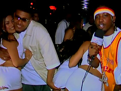 Asian sluts Mia Smiles & Nyomi Marcela get fucked by black stud