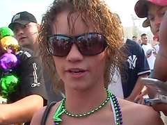 Busty babes with big tits flaunt their big tits at beach