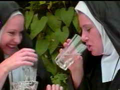 Horny nun getting her nice ass spanked in a spicy reality shoot