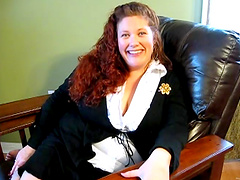 Randy blonde and redhead babes licking pussy in lesbian sex