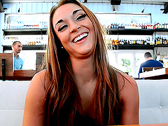 Go to lunch with a cute brunette and her amazing smile