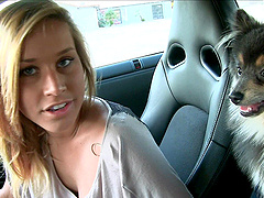 That short dress lets you look at her pussy in public